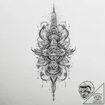 Tattoo sketch holy foundation, tattoo line ar… – tattoo sketch (№1756534214_0, 30.08.2025 06:10) — tattoovalue.net