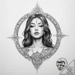 Tattoo sketch sacred scene – tattoo sketch (№1756534411_0, 30.08.2025 06:13) — tattoovalue.net