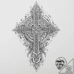 Runic symbols & runes, tattoo line art, rough… – tattoo sketch (№1756534606_0, 30.08.2025 06:16) — tattoovalue.net