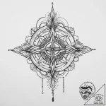 Tattoo sketch a symbolic object – tattoo sketch (№1756535392_0, 30.08.2025 06:29) — tattoovalue.net