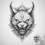 Tattoo sketch yokai, tattoo flash sheet desig… – tattoo sketch (№1756538532_0, 30.08.2025 07:22) — tattoovalue.net