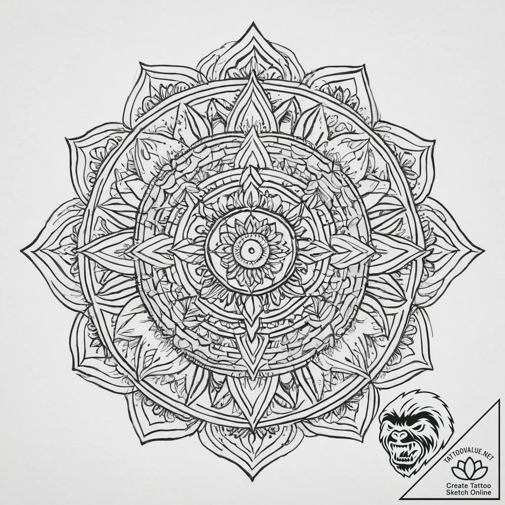 Tattoo sketch nature, concept art for tattoo,... - tattoo sketch (№1756541675_0, 30.08.2025 08:14) — tattoovalue.net