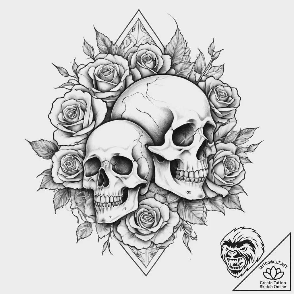 Tattoo sketch neo-traditional перо, ink illus... - tattoo sketch (№1756542068_0, 30.08.2025 08:21) — tattoovalue.net
