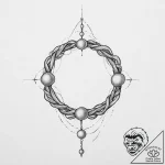 Tattoo sketch pearl string tattoo, ink illust… – tattoo sketch (№1756542462_0, 30.08.2025 08:27) — tattoovalue.net