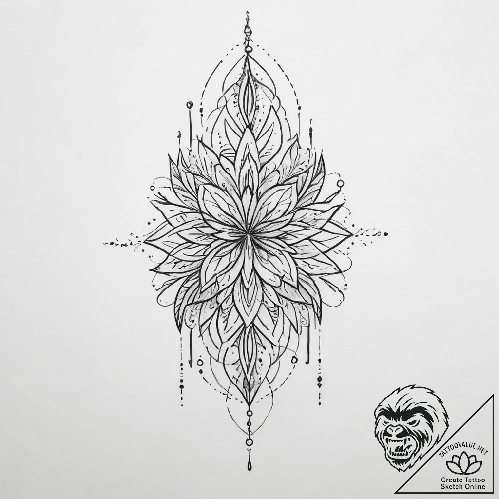 Tattoo sketch copper, tattoo line art, fine l... - tattoo sketch (№1756542658_0, 30.08.2025 08:30) — tattoovalue.net