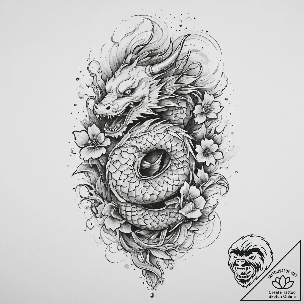 Tattoo sketch cosmic soil, tattoo flash sheet... - tattoo sketch (№1756543050_0, 30.08.2025 08:37) — tattoovalue.net