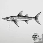 Tattoo sketch needlefish, tattoo flash sheet… – tattoo sketch (№1756543247_0, 30.08.2025 08:40) — tattoovalue.net