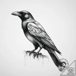 Tattoo sketch hands with a crow, concept art… – tattoo sketch (№1756543640_0, 30.08.2025 08:47) — tattoovalue.net