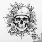 Tattoo sketch cavalry soldier, concept art fo… – tattoo sketch (№1756544231_0, 30.08.2025 08:57) — tattoovalue.net