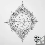 Tattoo sketch cosmic story – tattoo sketch (№1756544426_0, 30.08.2025 09:00) — tattoovalue.net