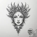 Tattoo sketch dryad tattoo, concept art for t… – tattoo sketch (№1756545407_0, 30.08.2025 09:16) — tattoovalue.net