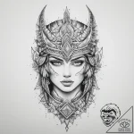 Tattoo sketch узор в виде воина, tattoo sketc… – tattoo sketch (№1756545800_0, 30.08.2025 09:23) — tattoovalue.net
