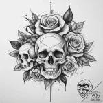 Tattoo sketch a symbolic emotion, tattoo flas… – tattoo sketch (№1756546193_0, 30.08.2025 09:29) — tattoovalue.net