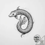 Tattoo sketch freshwater eel, tattoo sketch d… – tattoo sketch (№1756546587_0, 30.08.2025 09:36) — tattoovalue.net