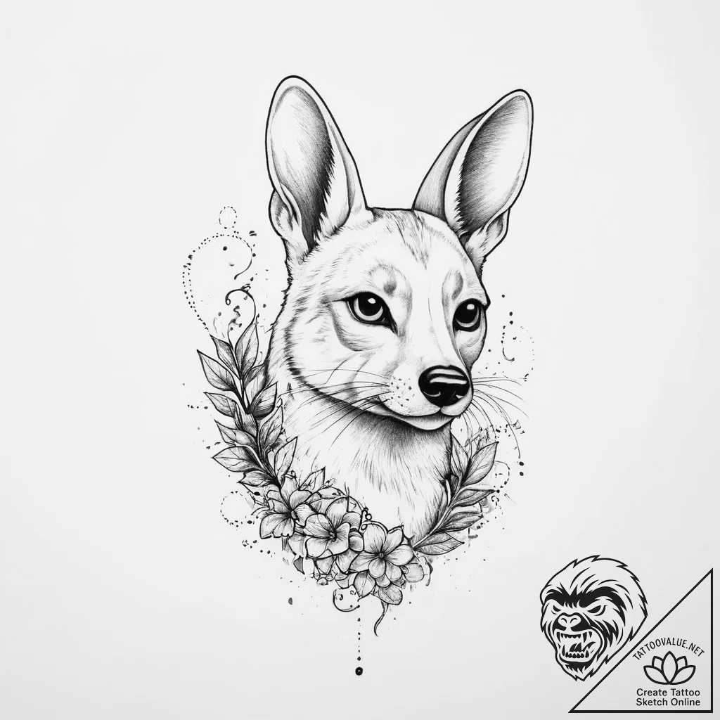 Tattoo sketch cute animal tattoo, artistic ta... - tattoo sketch (№1756546783_0, 30.08.2025 09:39) — tattoovalue.net