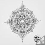 Tattoo sketch universe in a crystal, tattoo f… – tattoo sketch (№1756549136_0, 30.08.2025 10:18) — tattoovalue.net