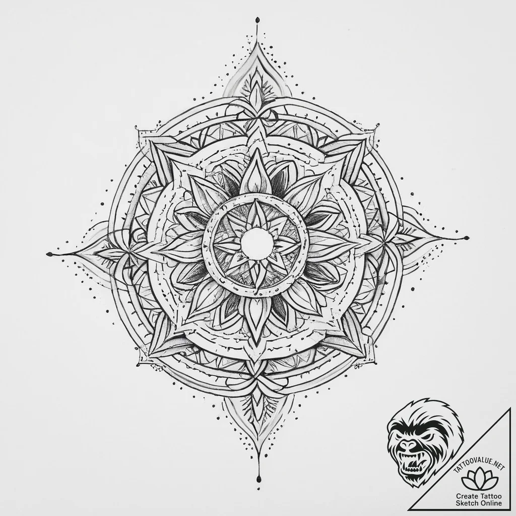 Tattoo sketch universe in a crystal, tattoo f... - tattoo sketch (№1756549136_0, 30.08.2025 10:18) — tattoovalue.net