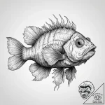 Tattoo sketch scorpionfish, ink illustration… – tattoo sketch (№1756549726_0, 30.08.2025 10:28) — tattoovalue.net