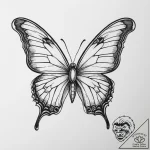 Tattoo sketch butterfly girl tattoo, ink illu… – tattoo sketch (№1756553656_0, 30.08.2025 11:34) — tattoovalue.net