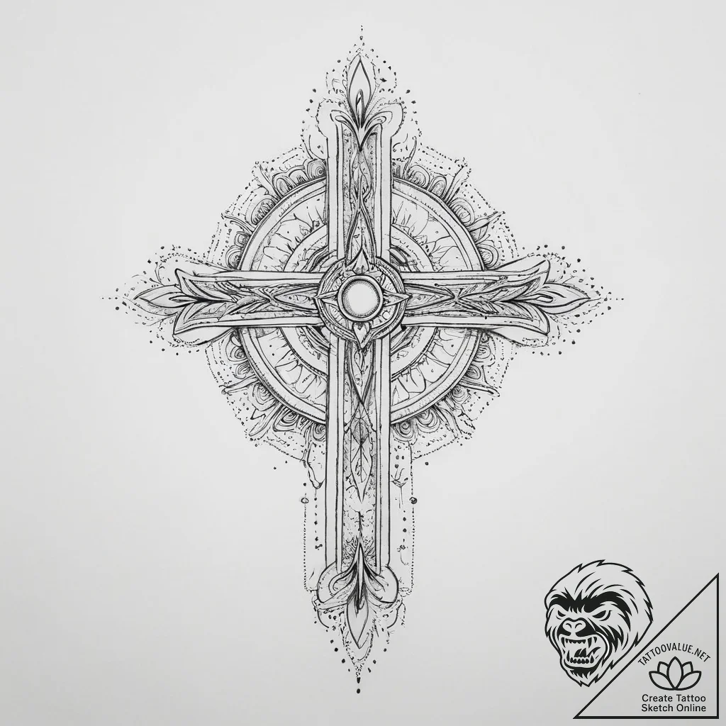Tattoo sketch cosmic history, tattoo line art... - tattoo sketch (№1756553853_0, 30.08.2025 11:37) — tattoovalue.net