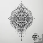 Tattoo sketch crystal, tattoo line art, black… – tattoo sketch (№1756555032_0, 30.08.2025 11:57) — tattoovalue.net