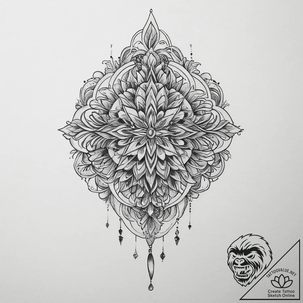 Tattoo sketch crystal, tattoo line art, black... - tattoo sketch (№1756555032_0, 30.08.2025 11:57) — tattoovalue.net
