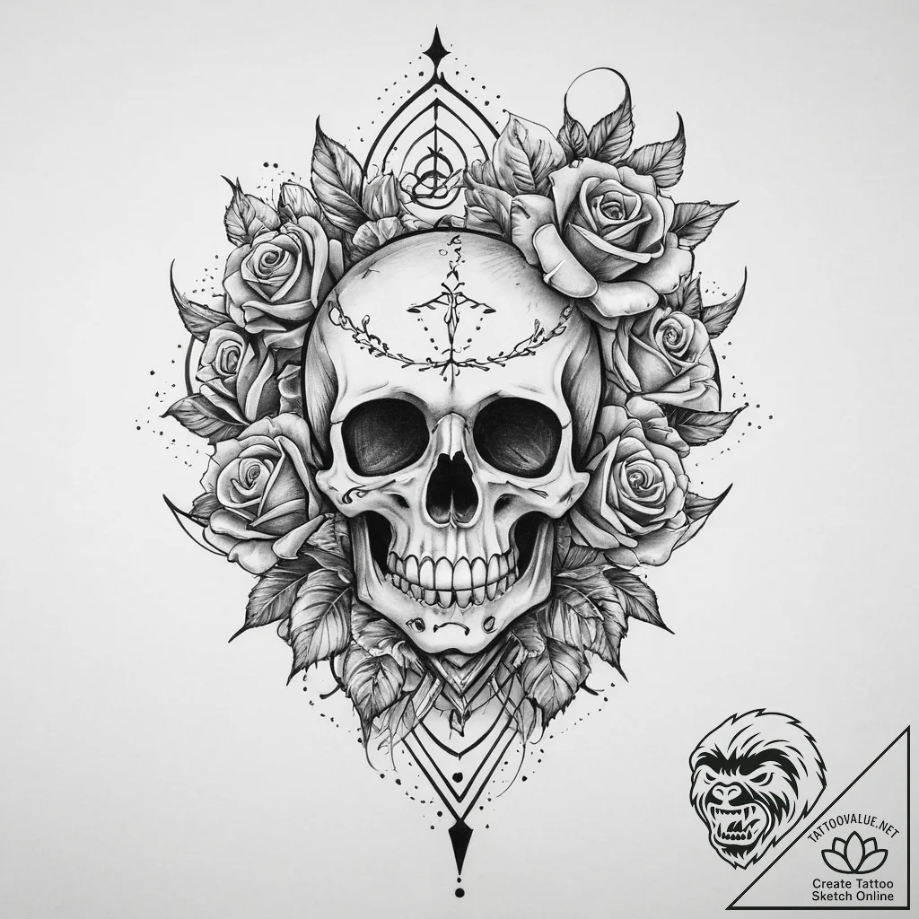 Tattoo sketch cunning trickster, tattoo flash... - tattoo sketch (№1756555812_0, 30.08.2025 12:10) — tattoovalue.net