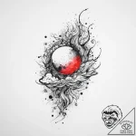 Tattoo sketch cosmic ocean, ink illustration… – tattoo sketch (№1756556974_0, 30.08.2025 12:29) — tattoovalue.net