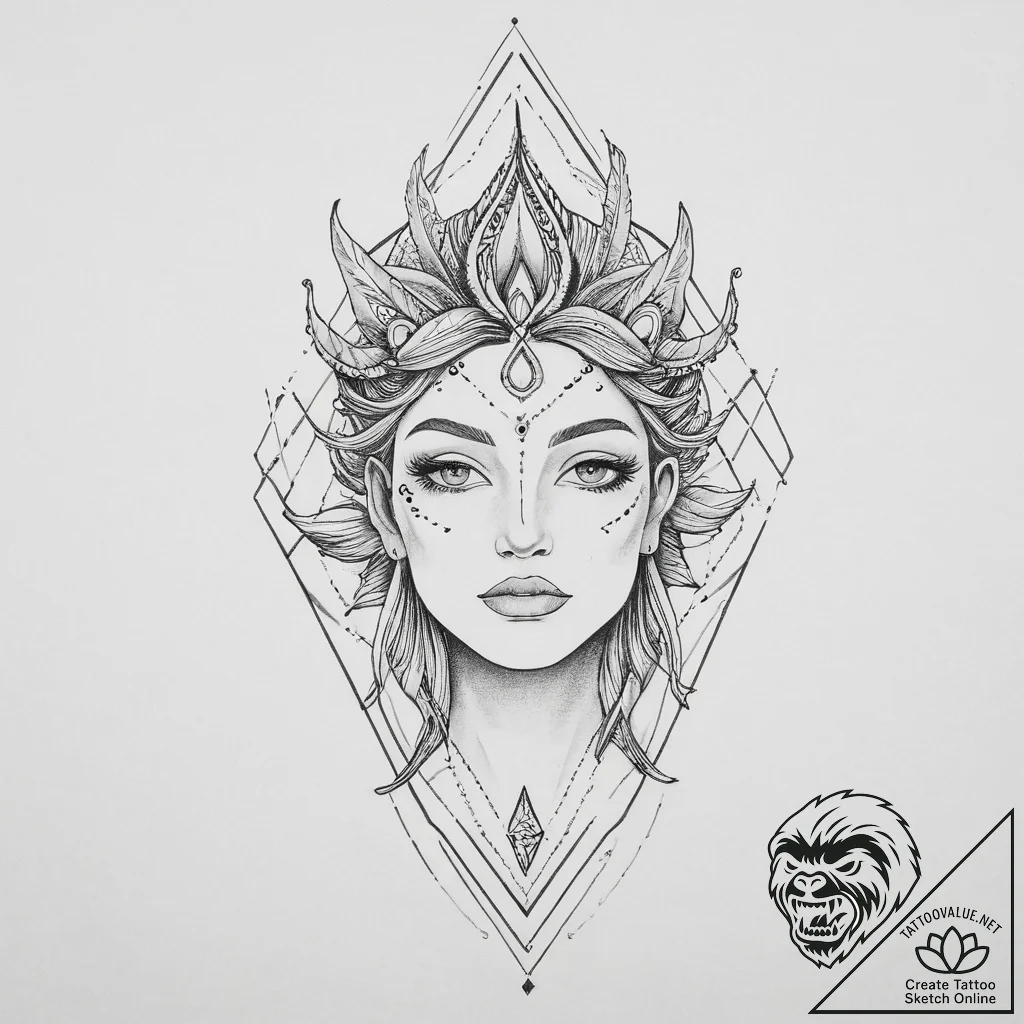Tattoo sketch cosmic person, tattoo drawing o... - tattoo sketch (№1756562207_0, 30.08.2025 13:56) — tattoovalue.net