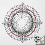 Tattoo sketch cosmic sphere, tattoo flash she… – tattoo sketch (№1756562399_0, 30.08.2025 13:59) — tattoovalue.net