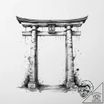 Tattoo sketch shinto torii gate, tattoo sketc… – tattoo sketch (№1756562788_0, 30.08.2025 14:06) — tattoovalue.net