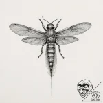 Tattoo sketch desert locust, tattoo drawing o… – tattoo sketch (№1756563374_0, 30.08.2025 14:16) — tattoovalue.net