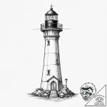 Tattoo sketch узор в виде маяка, ink illustra… – tattoo sketch (№1756563959_0, 30.08.2025 14:25) — tattoovalue.net