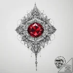 Tattoo sketch ruby – tattoo sketch (№1756564541_0, 30.08.2025 14:35) — tattoovalue.net