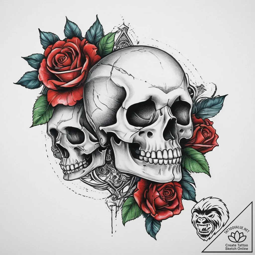 Tattoo sketch fantasy, concept art for tattoo... - tattoo sketch (№1756567503_0, 30.08.2025 15:25) — tattoovalue.net