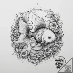 Tattoo sketch goldfish, tattoo flash sheet de… – tattoo sketch (№1756568097_0, 30.08.2025 15:34) — tattoovalue.net
