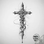 Tattoo sketch spire, tattoo line art, on a cl… – tattoo sketch (№1756568691_0, 30.08.2025 15:44) — tattoovalue.net