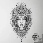 Tattoo sketch road, ink illustration for tatt… – tattoo sketch (№1756569285_0, 30.08.2025 15:54) — tattoovalue.net
