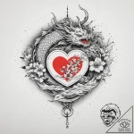 Tattoo sketch old lock with a heart, tattoo d… – tattoo sketch (№1756571459_0, 30.08.2025 16:30) — tattoovalue.net