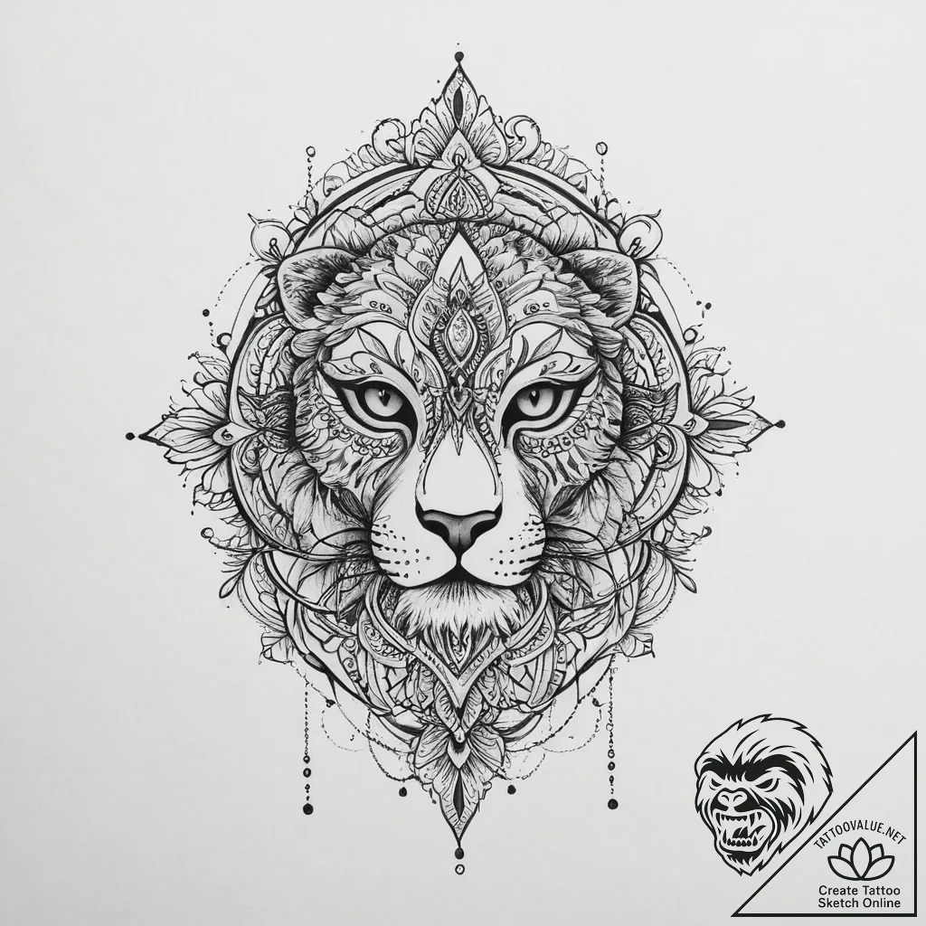 Tattoo sketch artist a canvas with paint, ink... - tattoo sketch (№1756573238_0, 30.08.2025 17:00) — tattoovalue.net