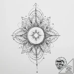 Tattoo sketch cosmic compassion, tattoo drawi… – tattoo sketch (№1756576409_0, 30.08.2025 17:53) — tattoovalue.net