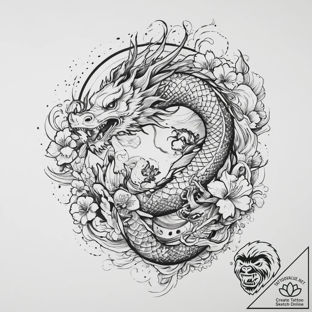 Tattoo sketch path, concept art for tattoo, b... - tattoo sketch (№1756576806_0, 30.08.2025 18:00) — tattoovalue.net
