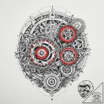 Tattoo sketch engineer gears and blueprints,… – tattoo sketch (№1756577005_0, 30.08.2025 18:03) — tattoovalue.net
