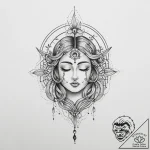 Tattoo sketch divine scene, tattoo flash shee… – tattoo sketch (№1756578998_0, 30.08.2025 18:36) — tattoovalue.net