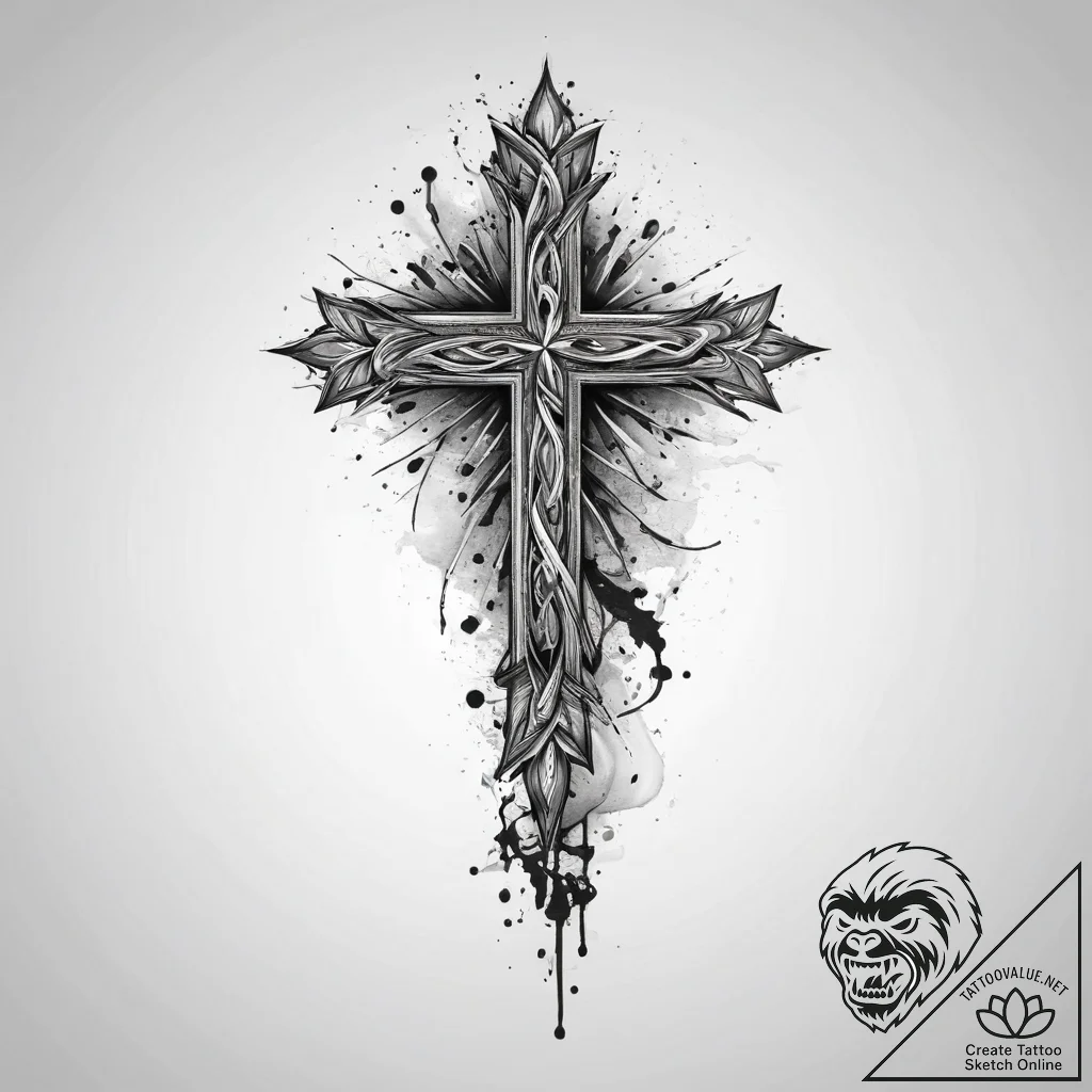 Tattoo sketch knife, artistic tattoo sketch,... - tattoo sketch (№1756579196_0, 30.08.2025 18:39) — tattoovalue.net