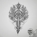 Tattoo sketch hands with a key, tattoo line a… – tattoo sketch (№1756580784_0, 30.08.2025 19:06) — tattoovalue.net