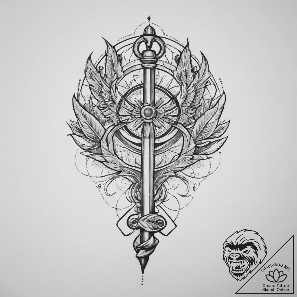 Tattoo sketch hands with a key, tattoo line a... - tattoo sketch (№1756580784_0, 30.08.2025 19:06) — tattoovalue.net