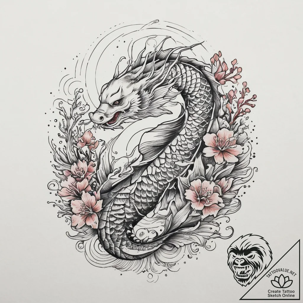 Tattoo sketch scuba diving a coral reef, arti... - tattoo sketch (№1756583165_0, 30.08.2025 19:46) — tattoovalue.net