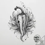 Tattoo sketch clay, concept art for tattoo, s… – tattoo sketch (№1756583974_0, 30.08.2025 19:59) — tattoovalue.net