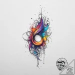 Tattoo sketch dusk, tattoo line art, on a cle… – tattoo sketch (№1756584774_0, 30.08.2025 20:12) — tattoovalue.net